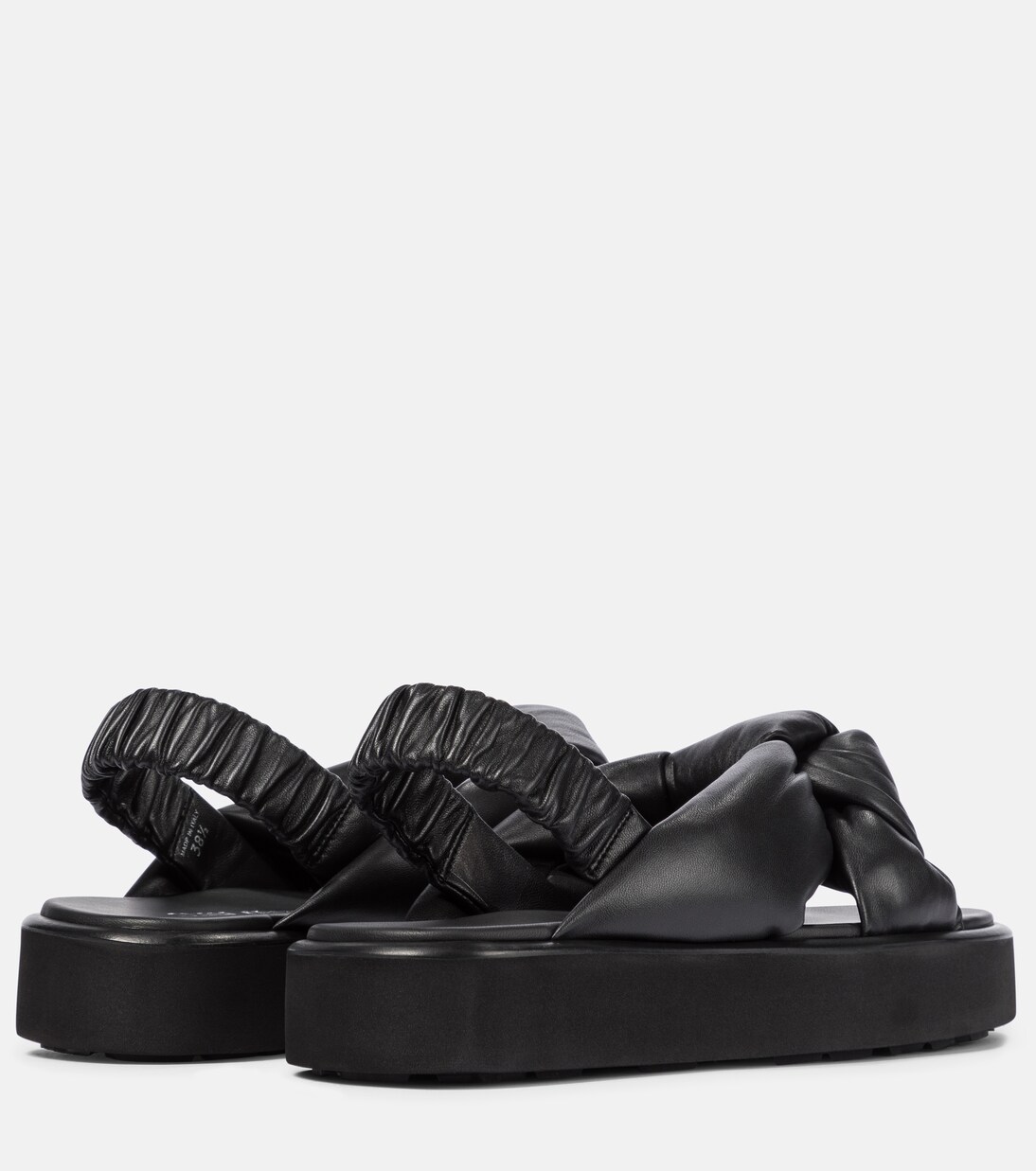 Sandales à plateforme en cuir matelassé | Miu Miu