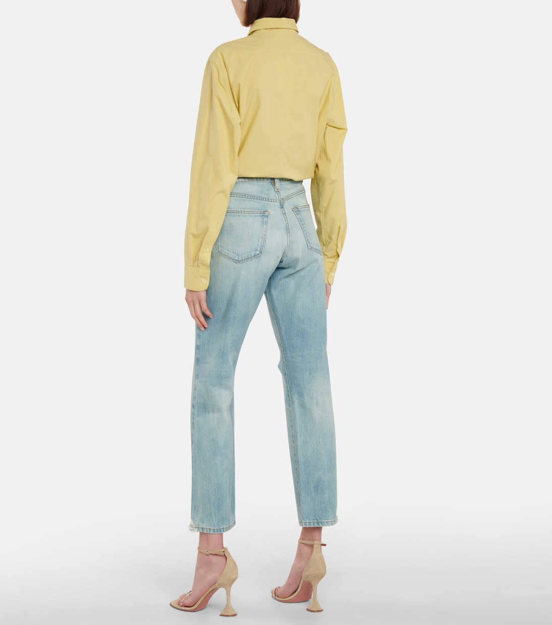 Jeans distressed Le Slouch a vita media | Frame