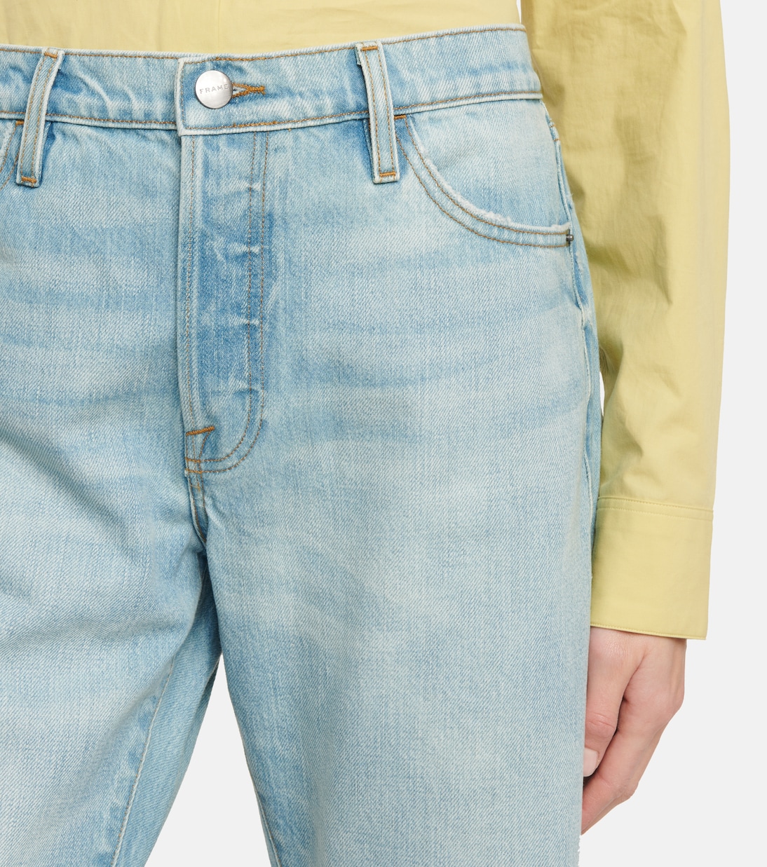 Jeans distressed Le Slouch a vita media | Frame