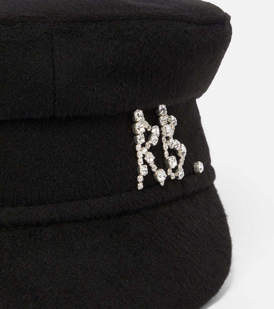 Embellished wool baker boy cap | Ruslan Baginskiy