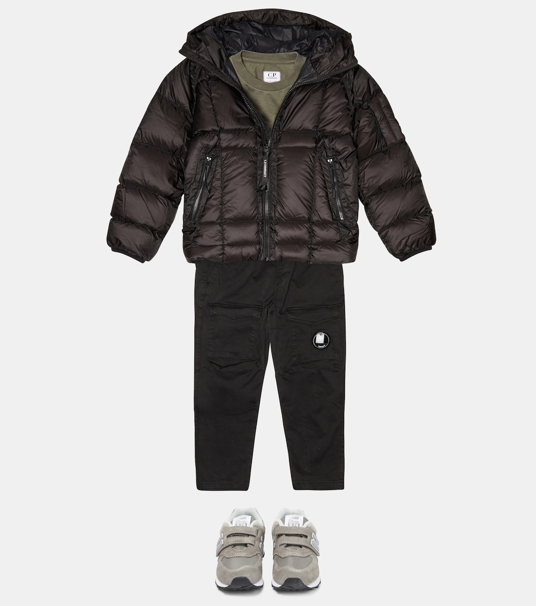 Cotton-blend cargo pants | C.P. Company Kids