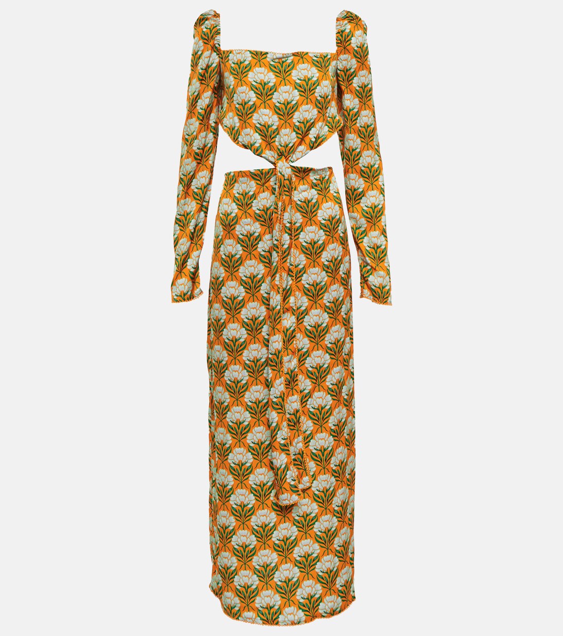 Robe longue Cuarzo à fleurs | Agua by Agua Bendita