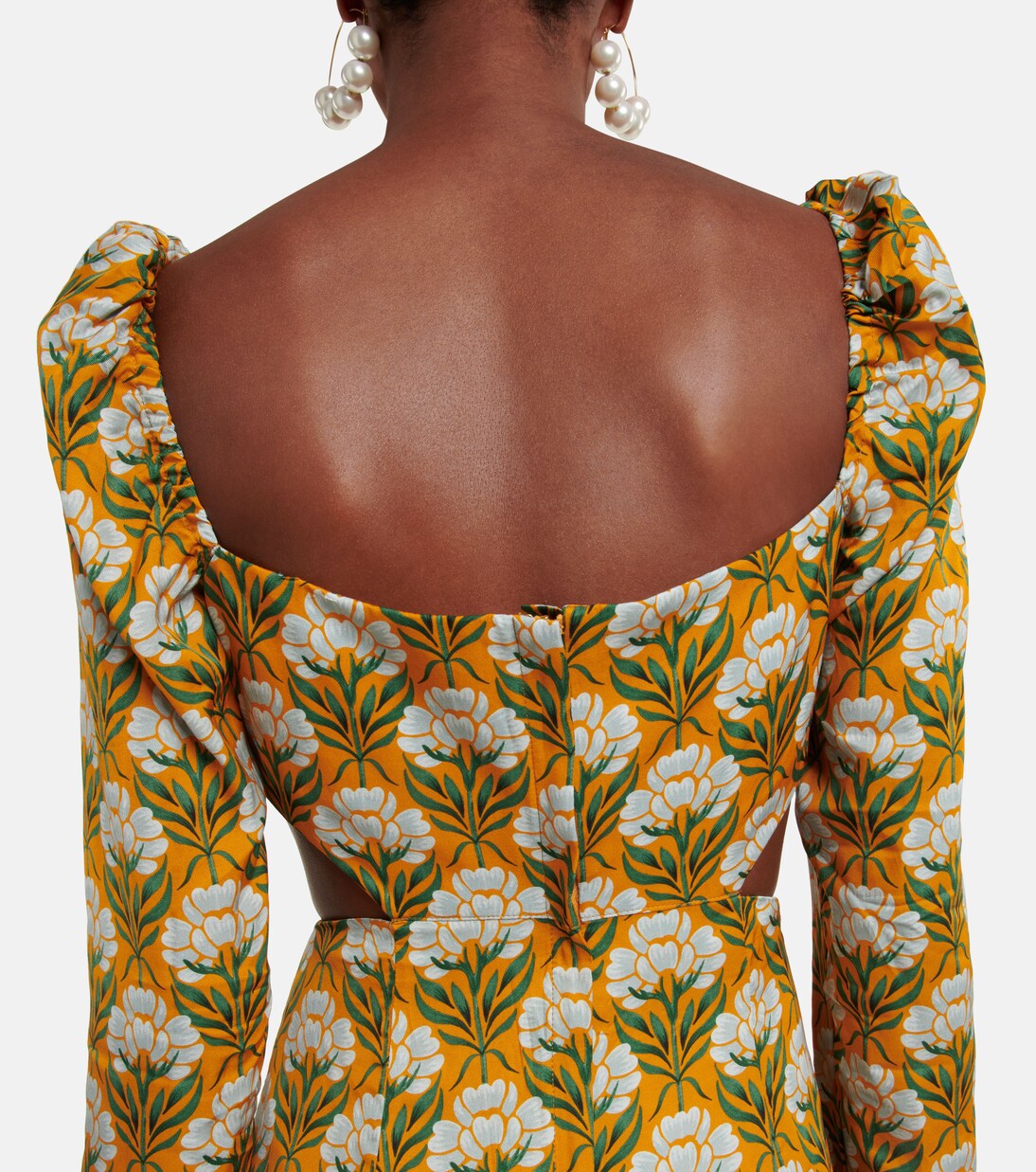 Robe longue Cuarzo à fleurs | Agua by Agua Bendita