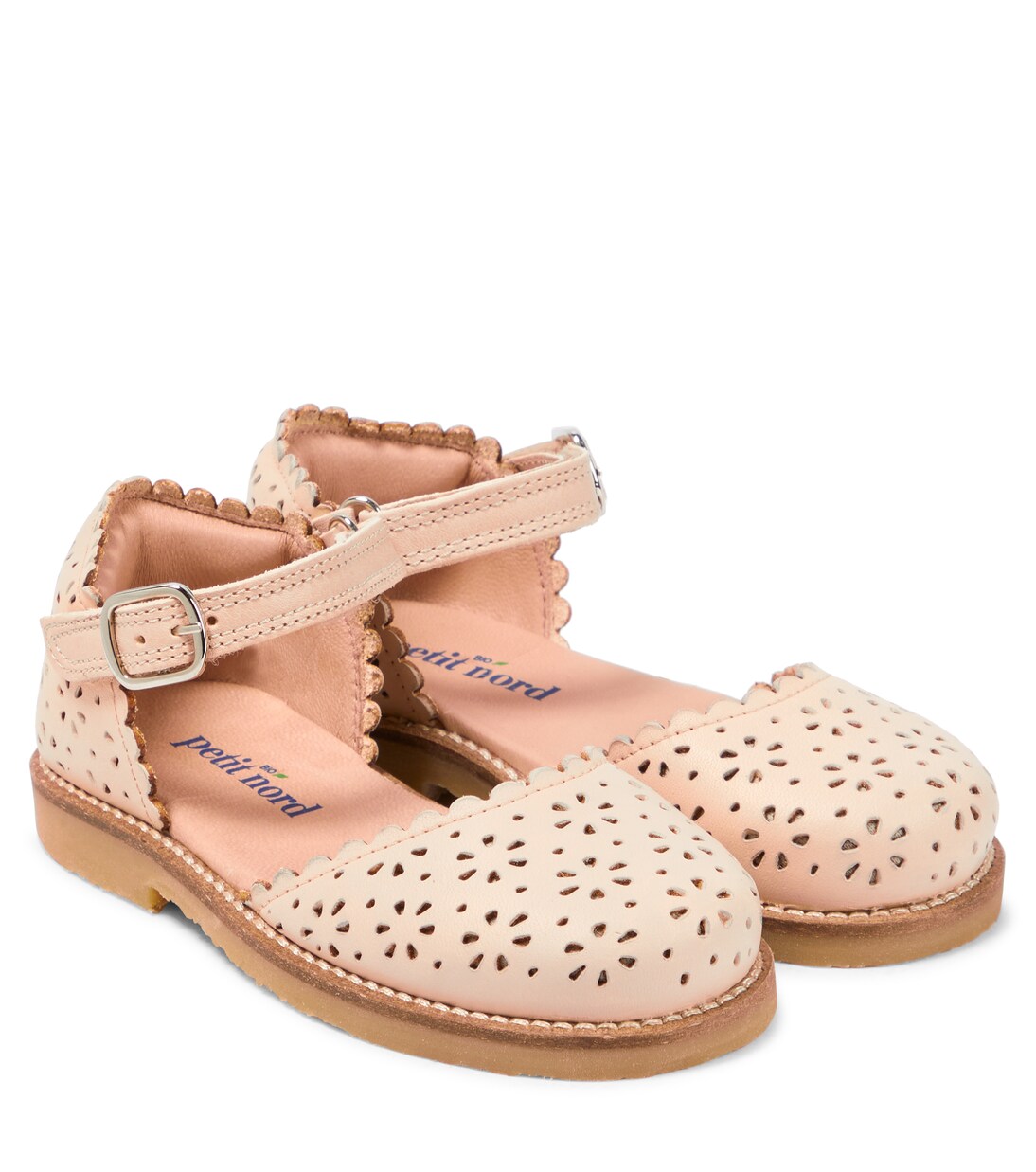 Ladida perforated leather ballet flats | Petit Nord