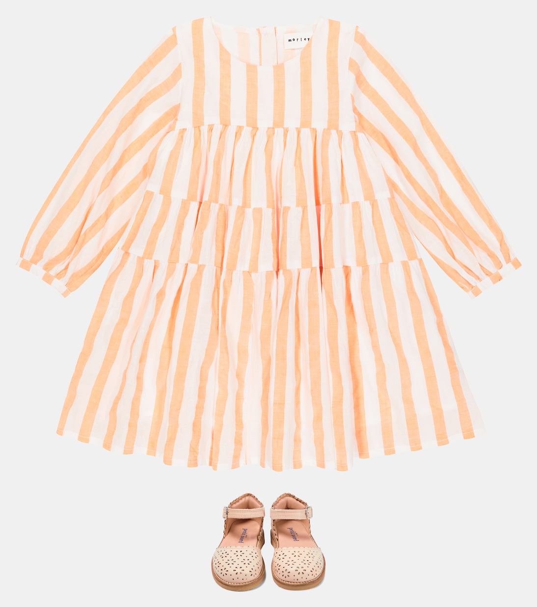 Ladida perforated leather ballet flats | Petit Nord