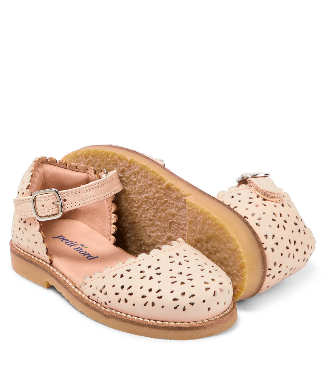 Ladida perforated leather ballet flats | Petit Nord