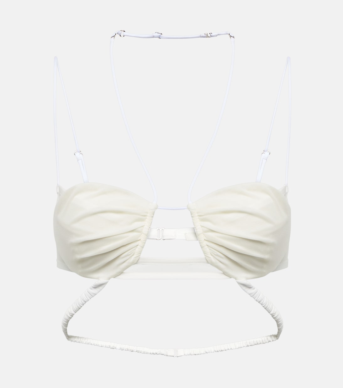Bridal chiffon bra | Nensi Dojaka