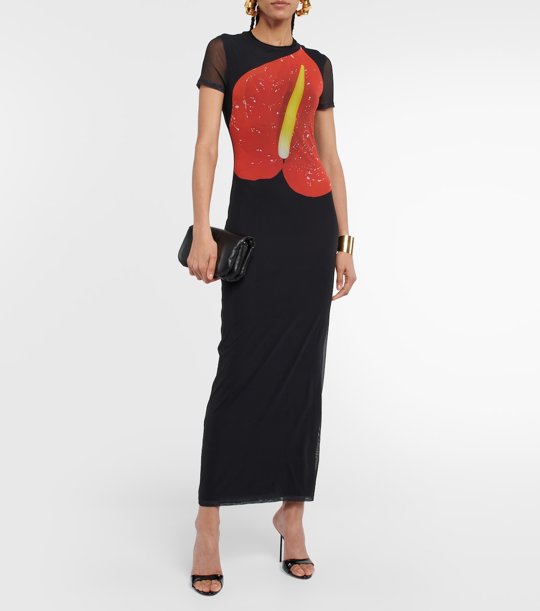 صندل من الجلد اللامع | Paris Texas