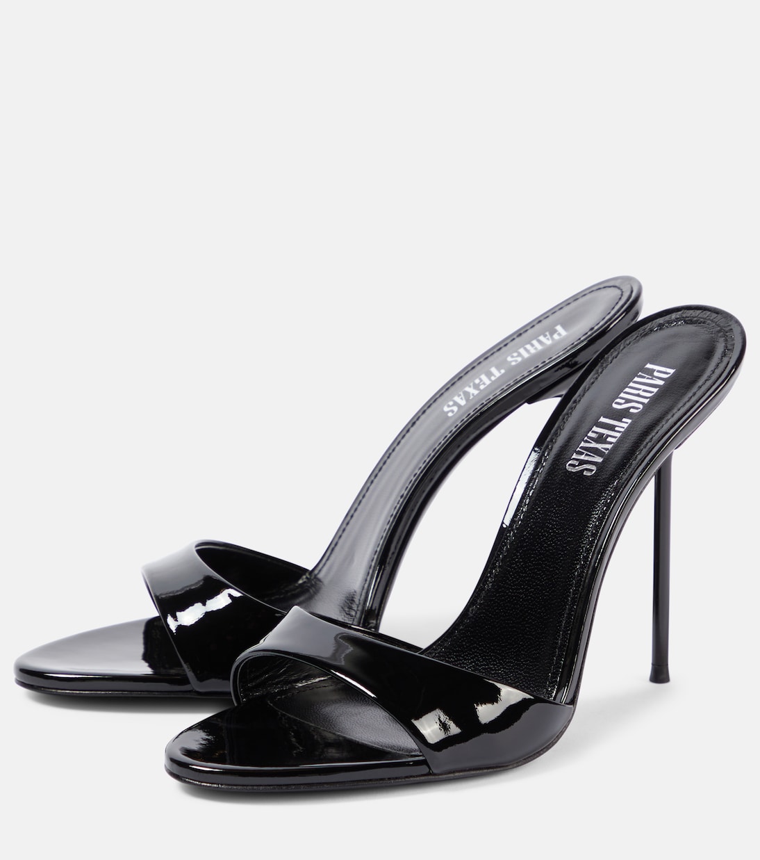 صندل من الجلد اللامع | Paris Texas