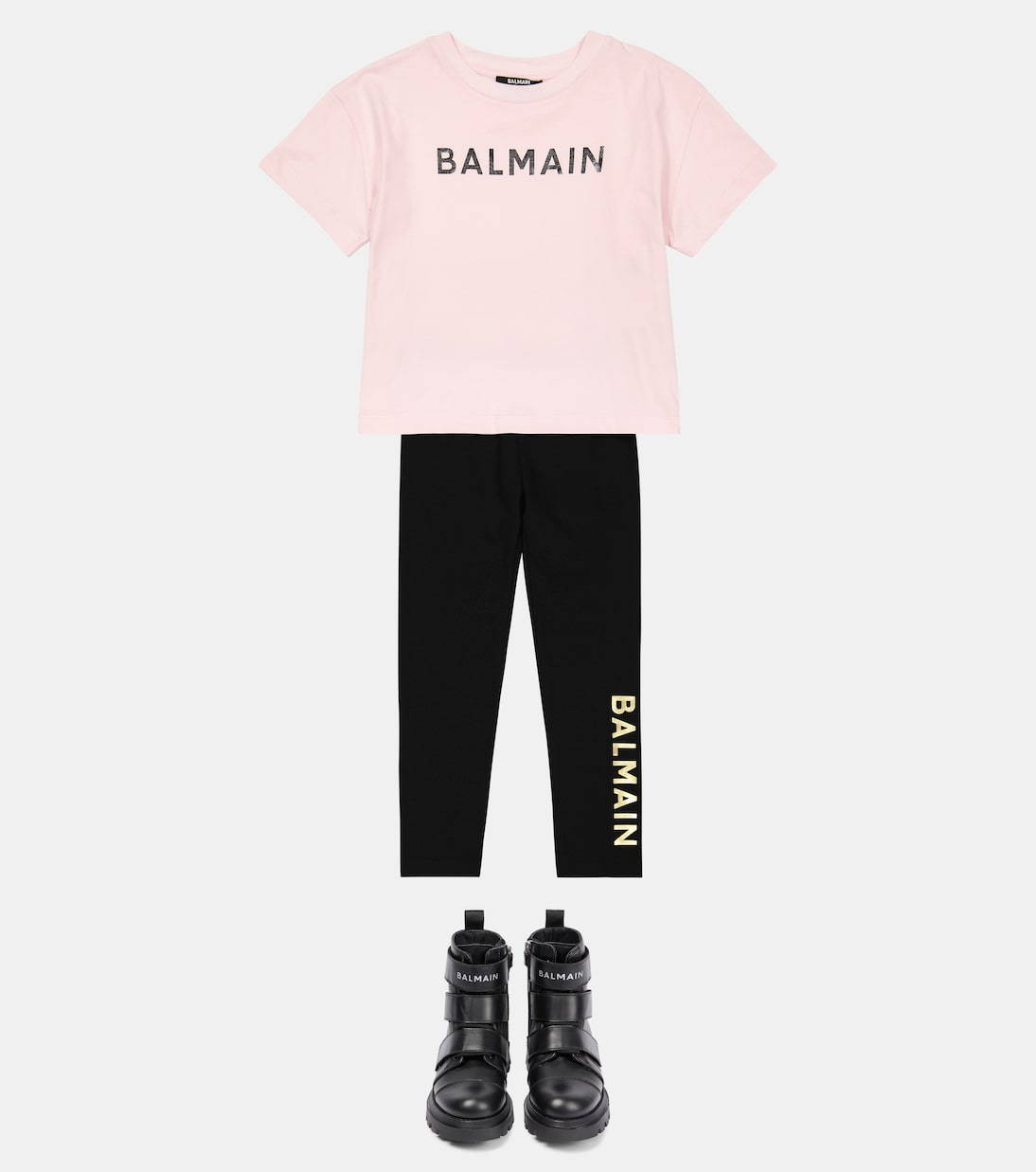 Logo cotton jersey T-shirt | Balmain Kids
