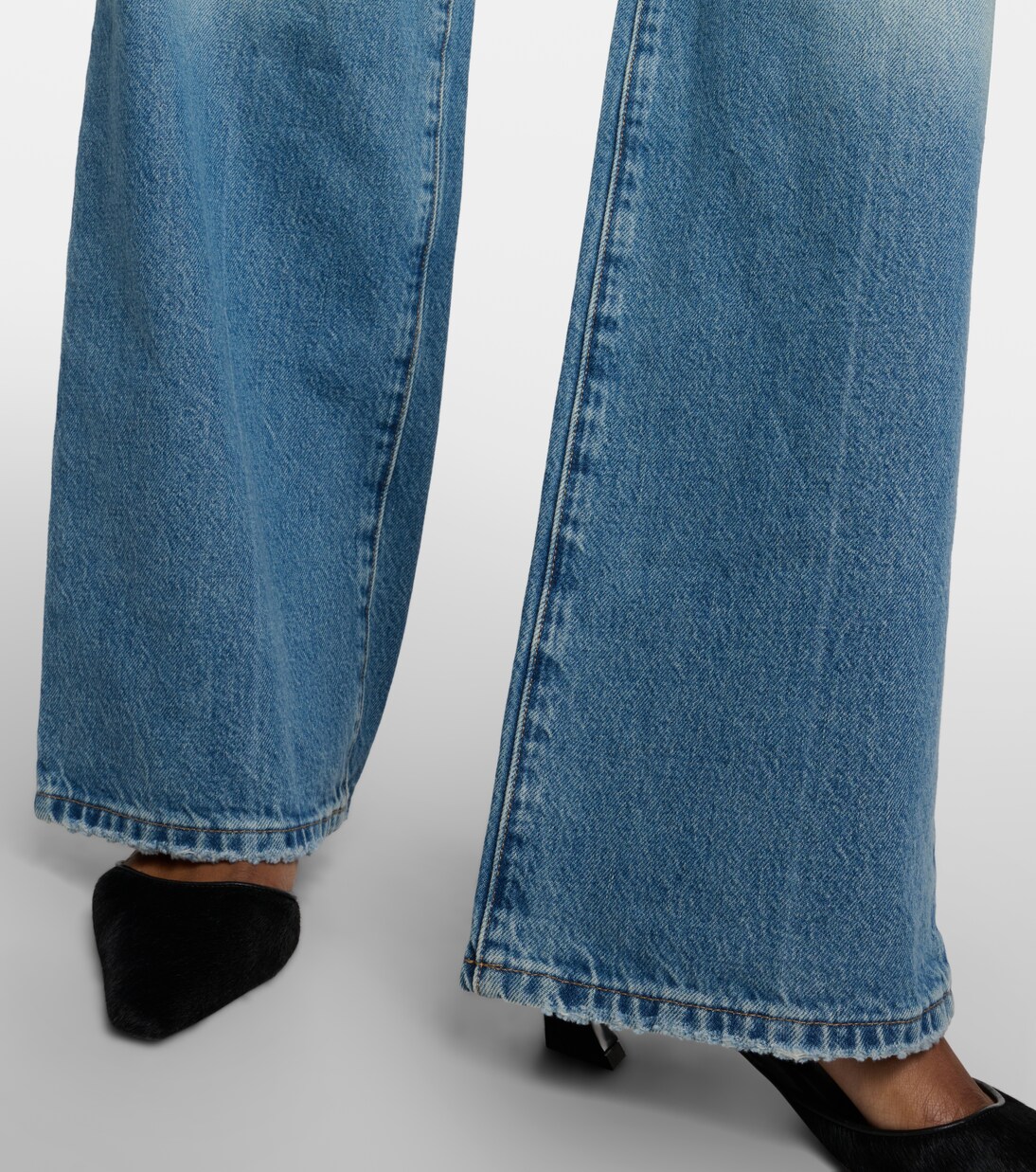 High-Rise Wide-Leg Jeans Le Jane | Frame