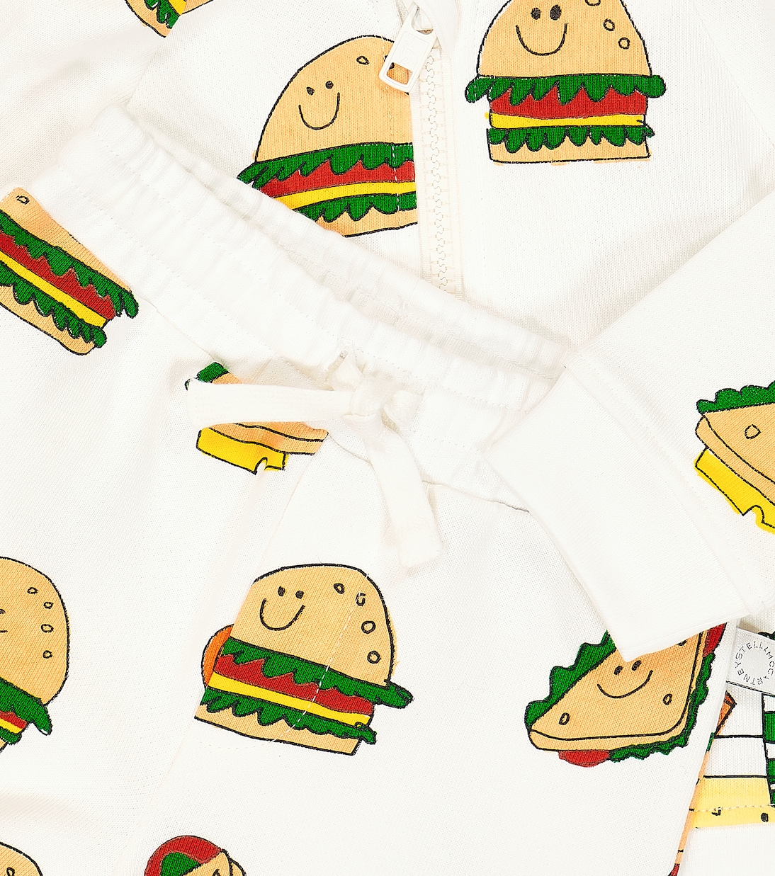 婴幼儿 — 棉质帽衫与短裤套装 | Stella McCartney Kids