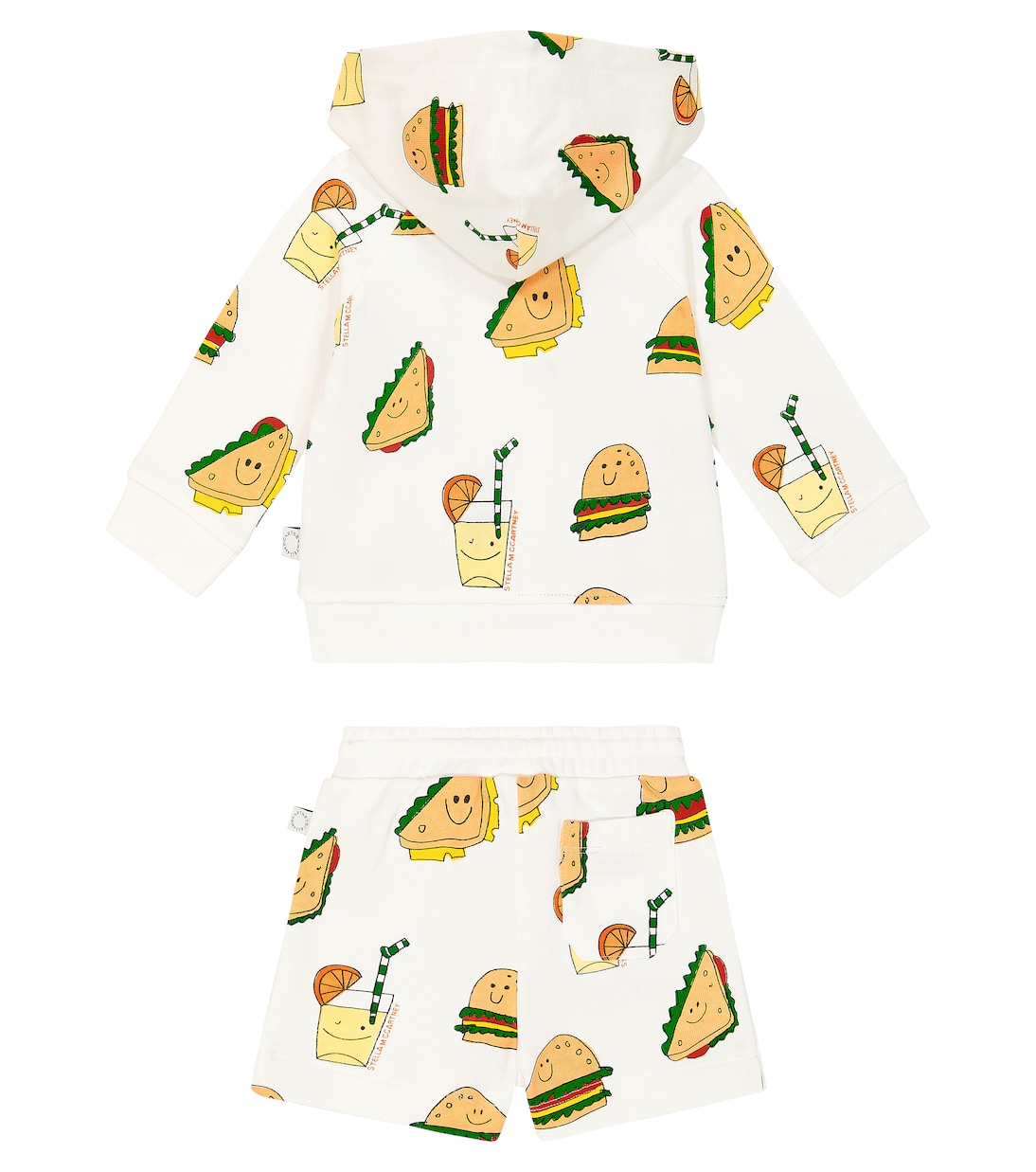 婴幼儿 — 棉质帽衫与短裤套装 | Stella McCartney Kids