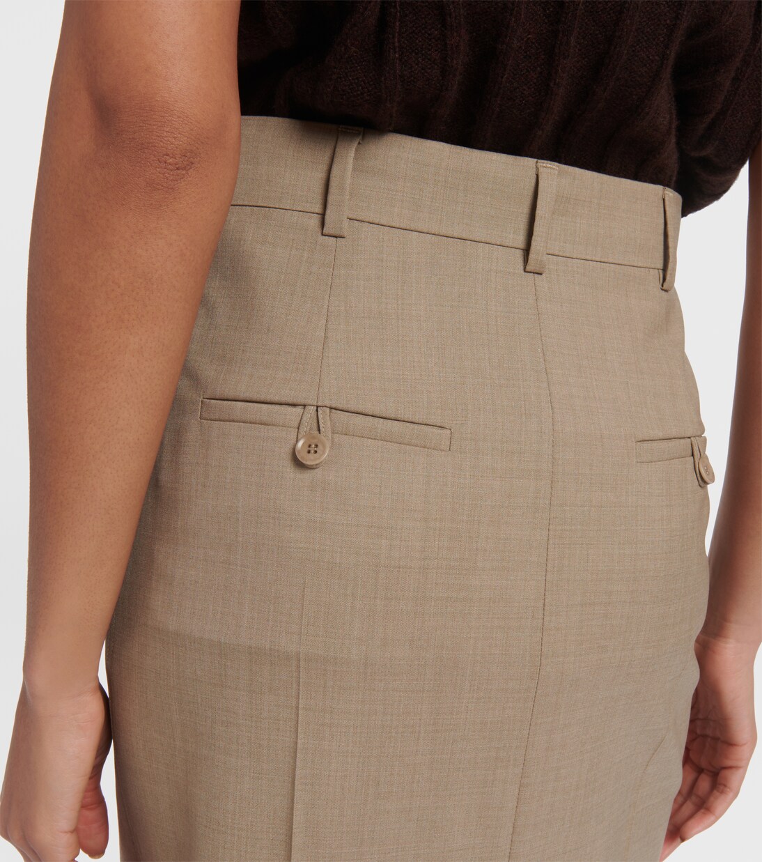 Falda larga Circe de lana virgen | Max Mara