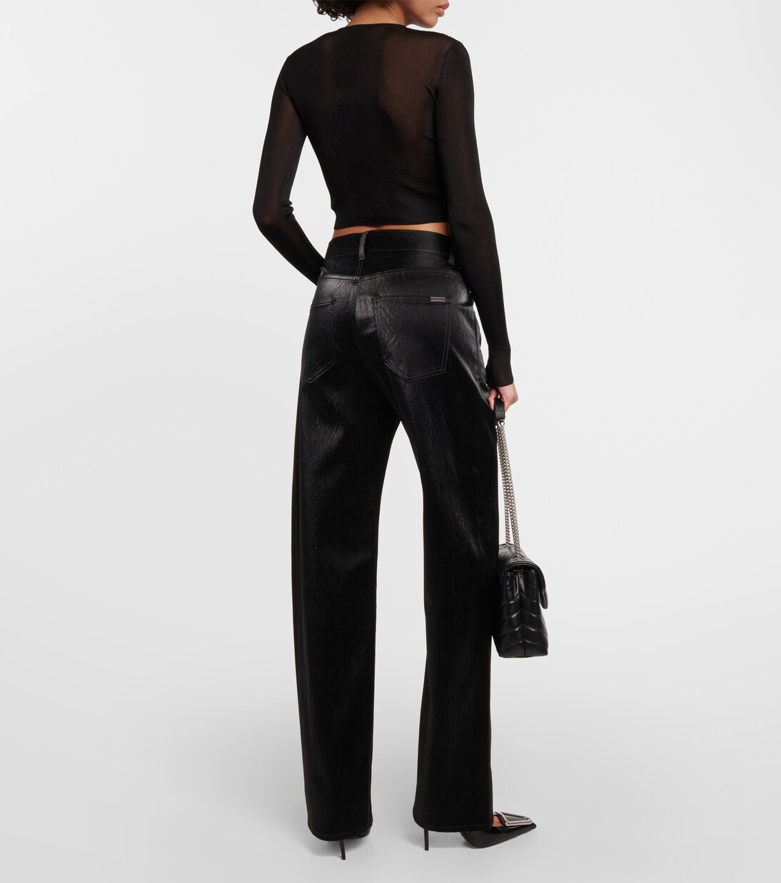 Cropped-Top aus Strick | Saint Laurent