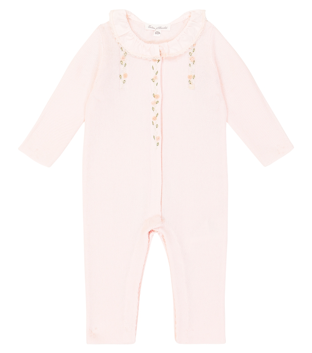 Baby embroidered cotton onesie | Tartine et Chocolat