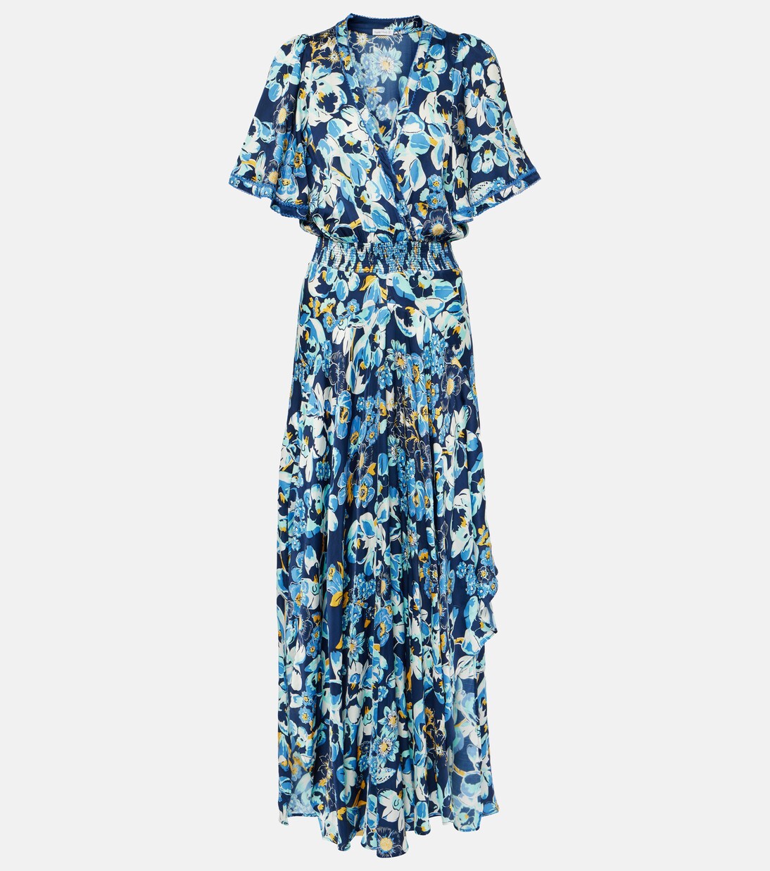 Robe longue Mabelle à fleurs | Poupette St Barth