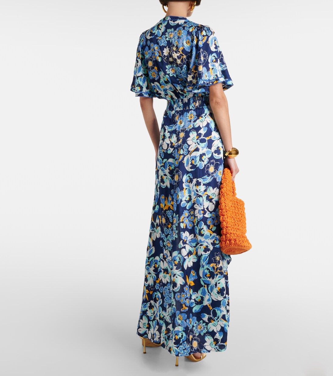 Robe longue Mabelle à fleurs | Poupette St Barth