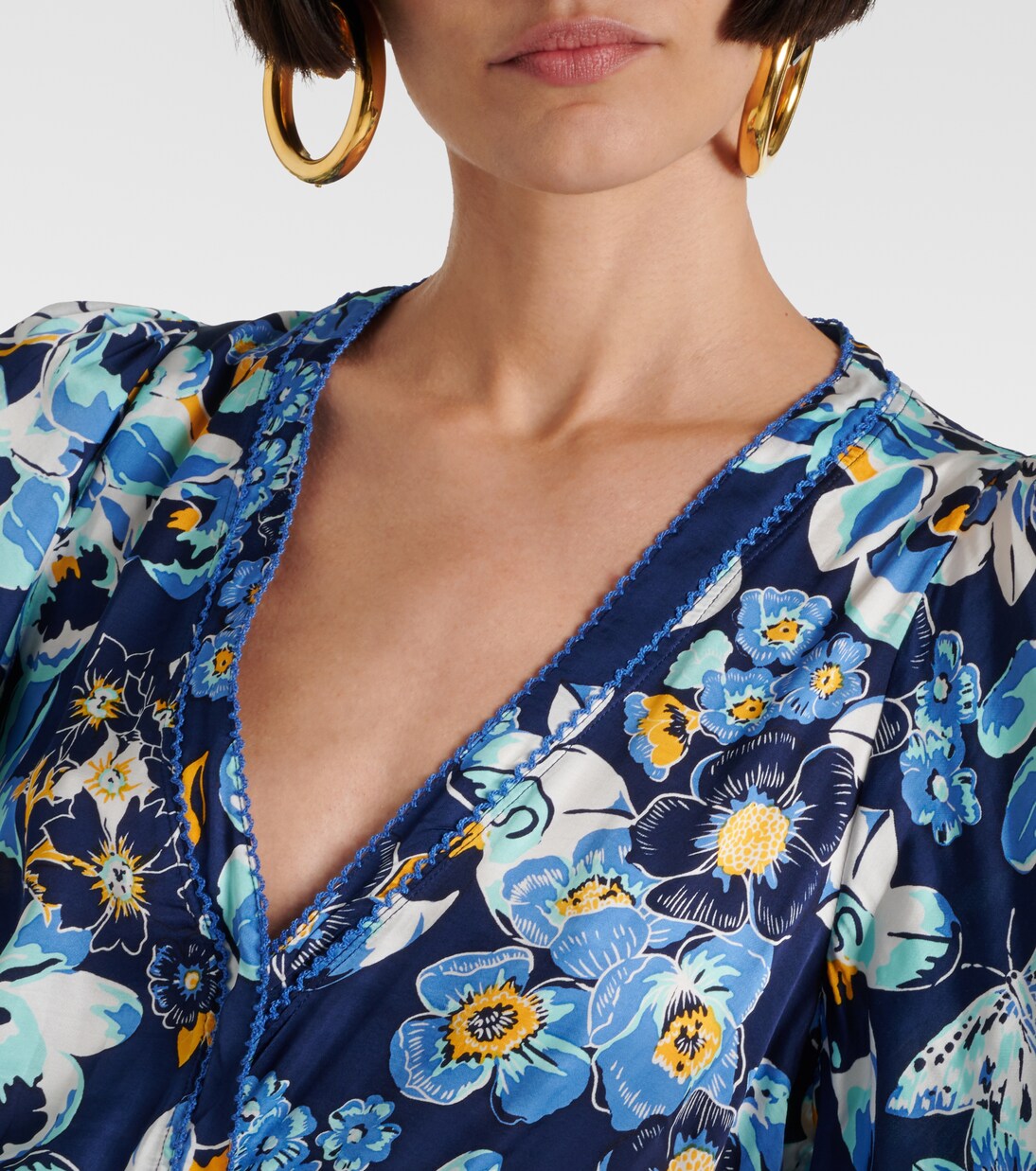 Robe longue Mabelle à fleurs | Poupette St Barth