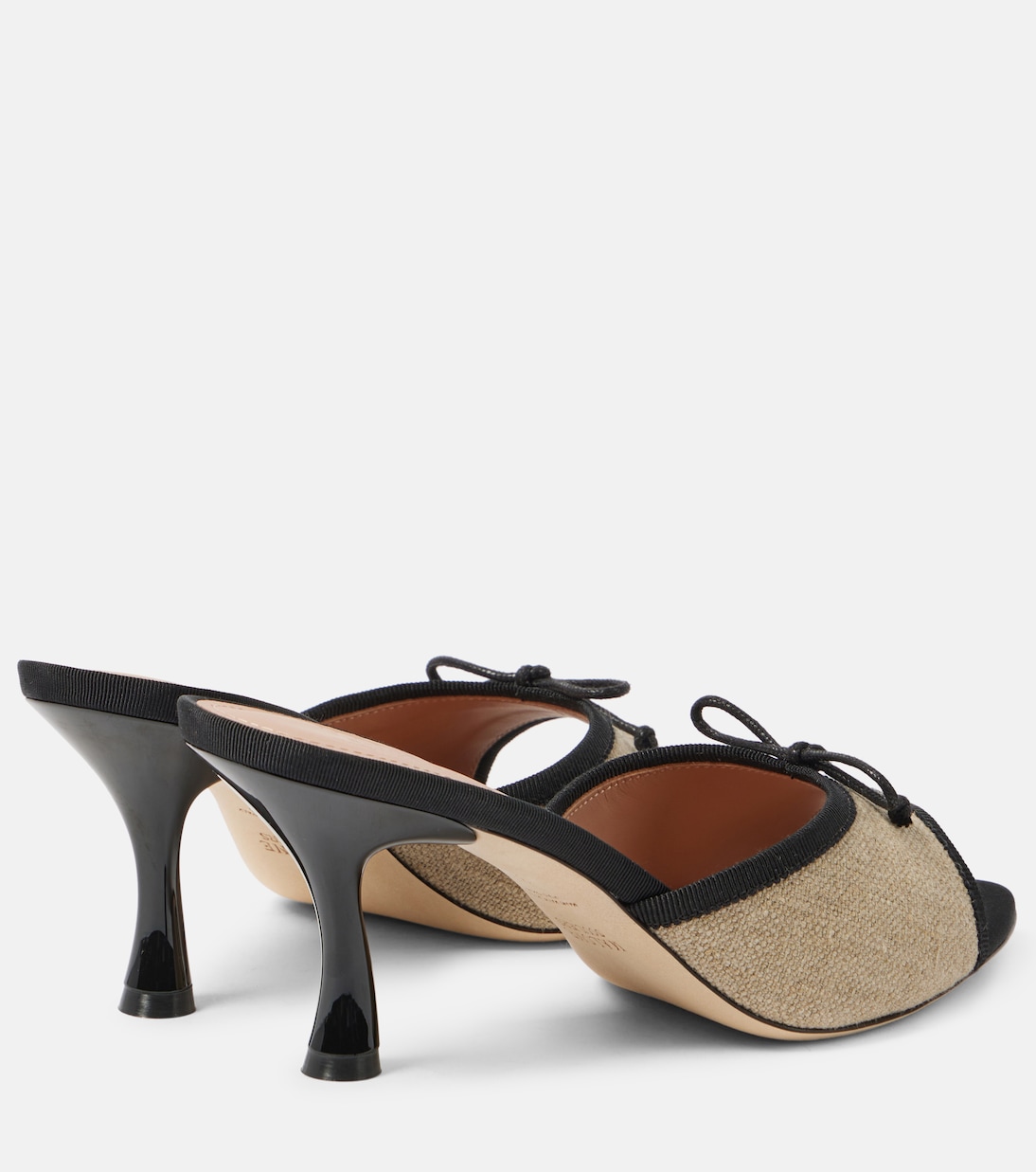 x Tabitha Simmons 70 leather-trimmed mules | Malone Souliers