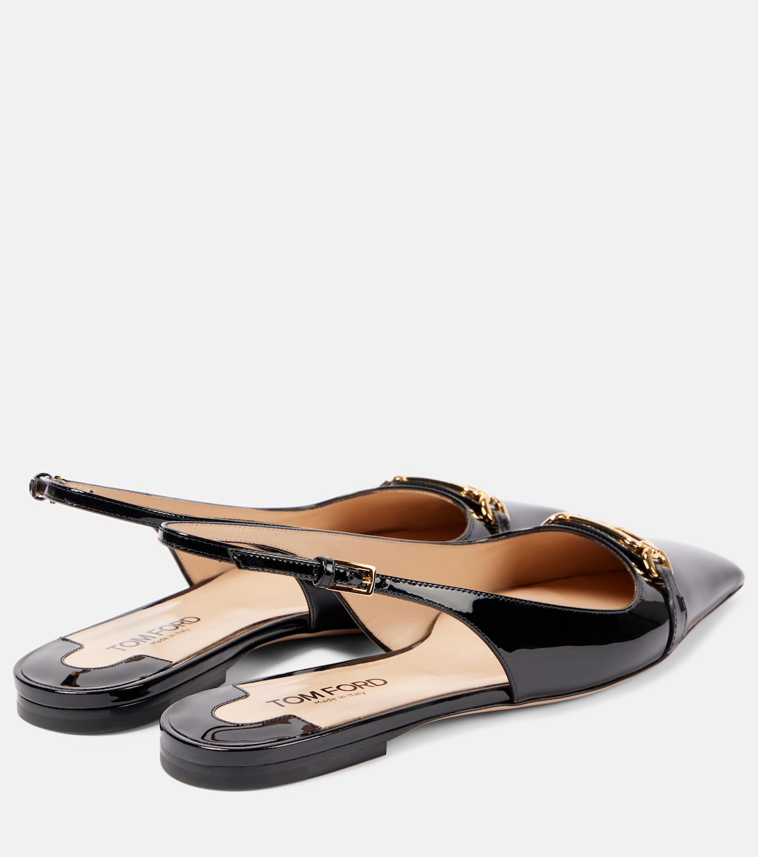 Slingback-Ballerinas Whitney aus Lackleder | Tom Ford