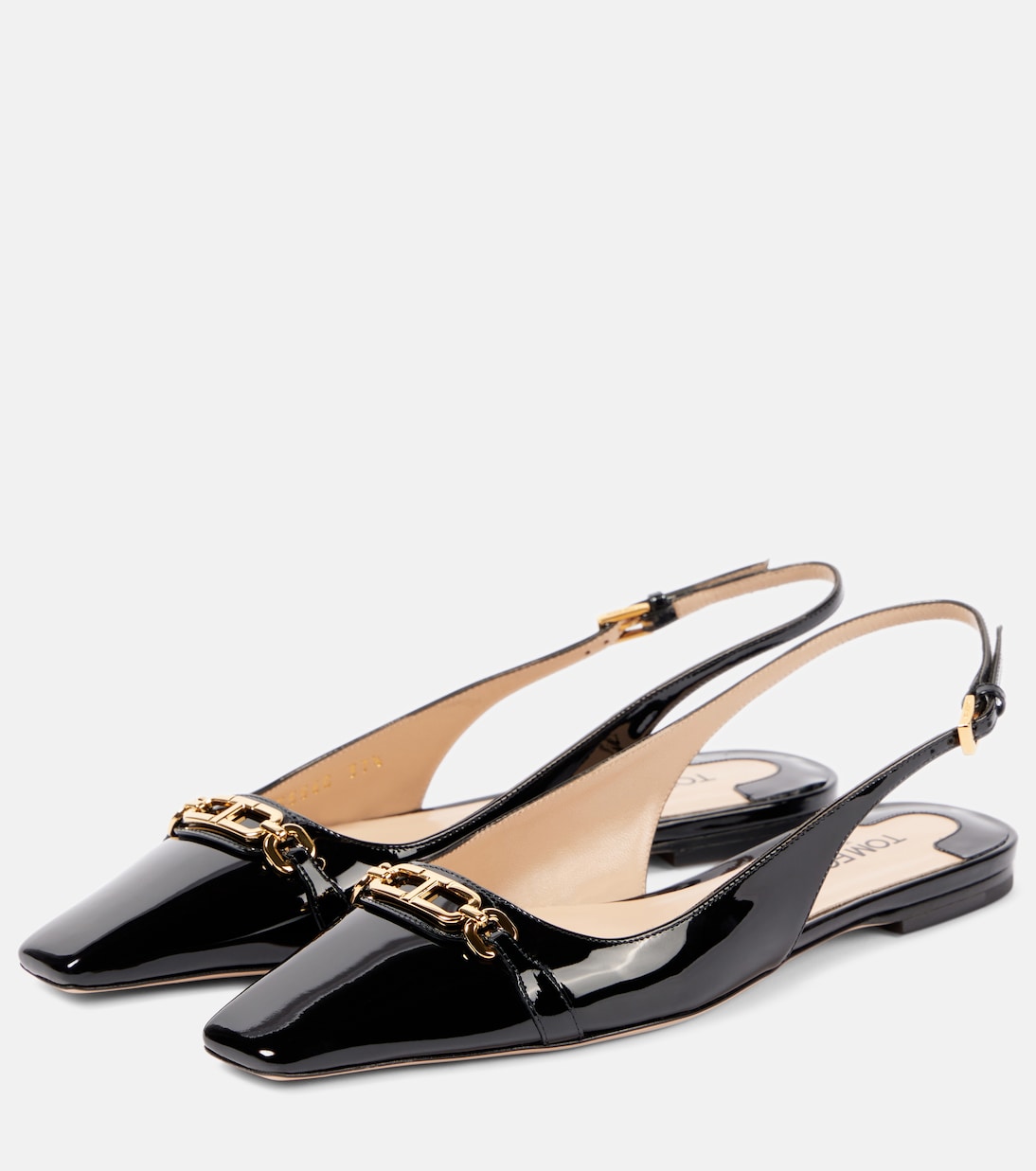 Slingback-Ballerinas Whitney aus Lackleder | Tom Ford