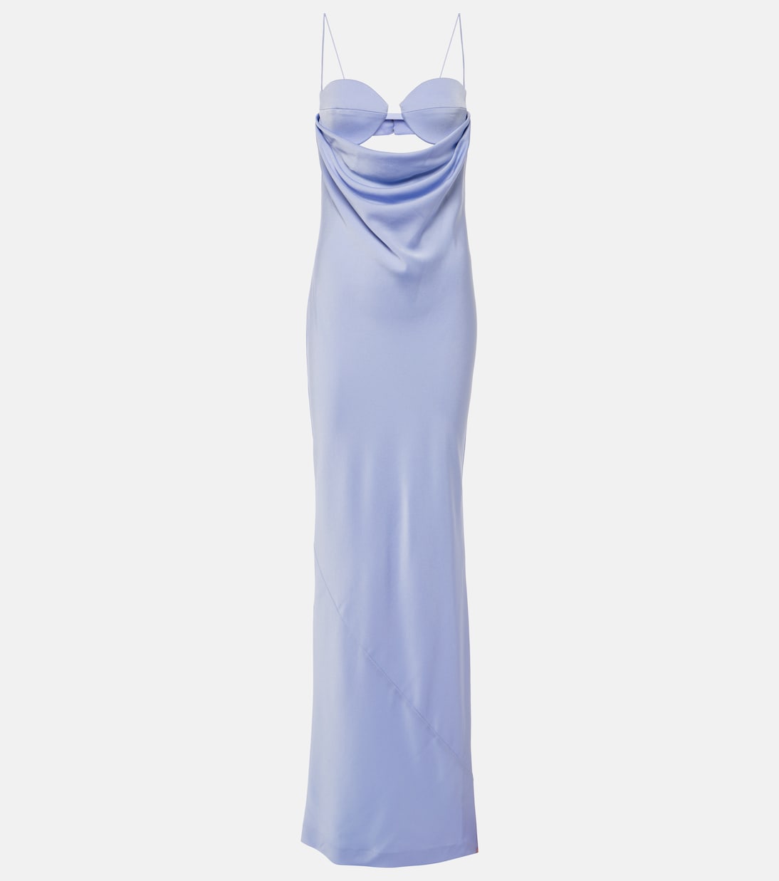Cutout draped satin crêpe gown | Alex Perry