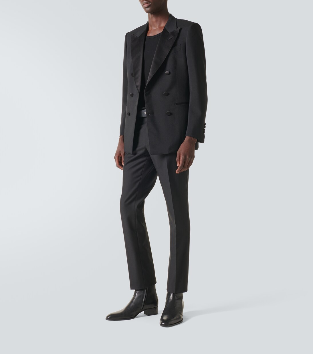 Dyllan wool and mohair twill slim pants | Tom Ford