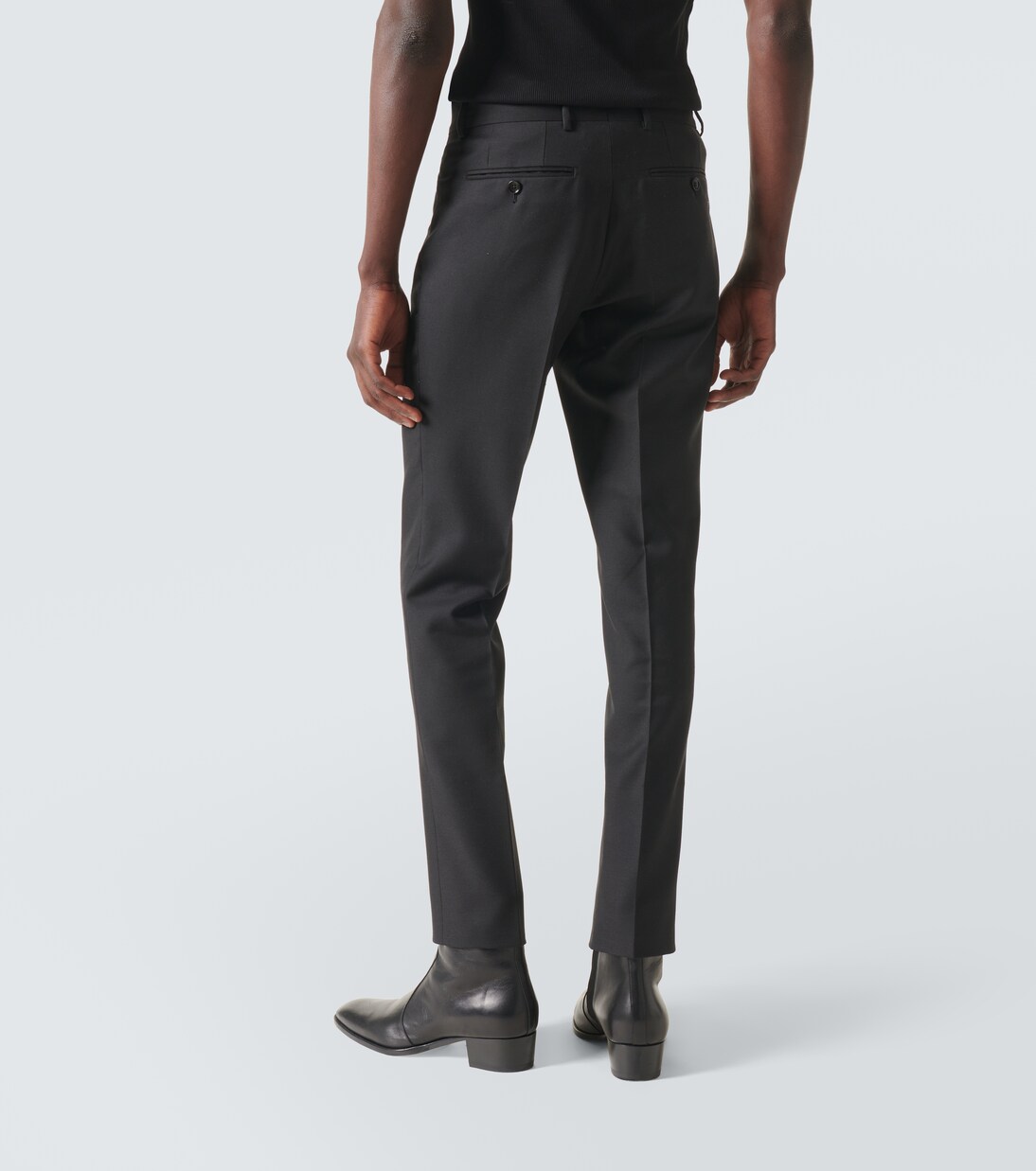 Dyllan wool and mohair twill slim pants | Tom Ford