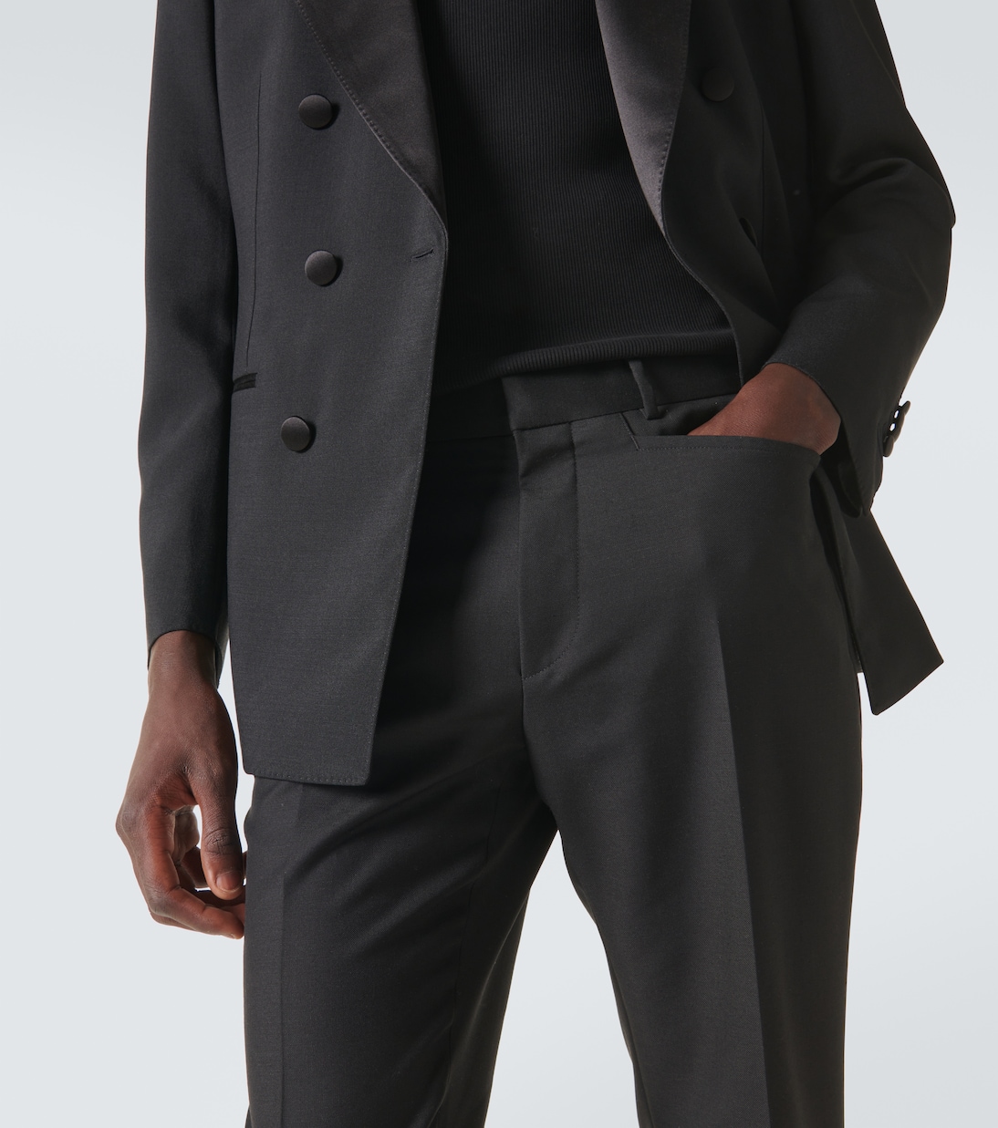 Dyllan wool and mohair twill slim pants | Tom Ford