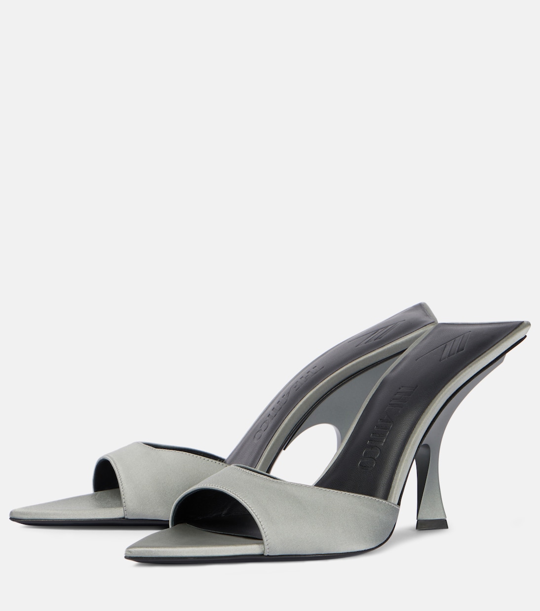 Pantoletten Ester 95 aus Satin | The Attico