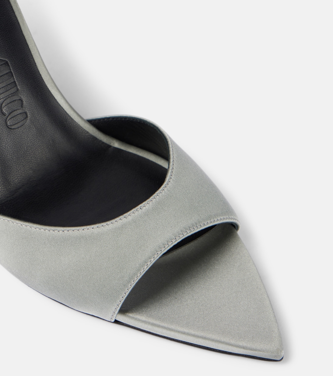 Pantoletten Ester 95 aus Satin | The Attico