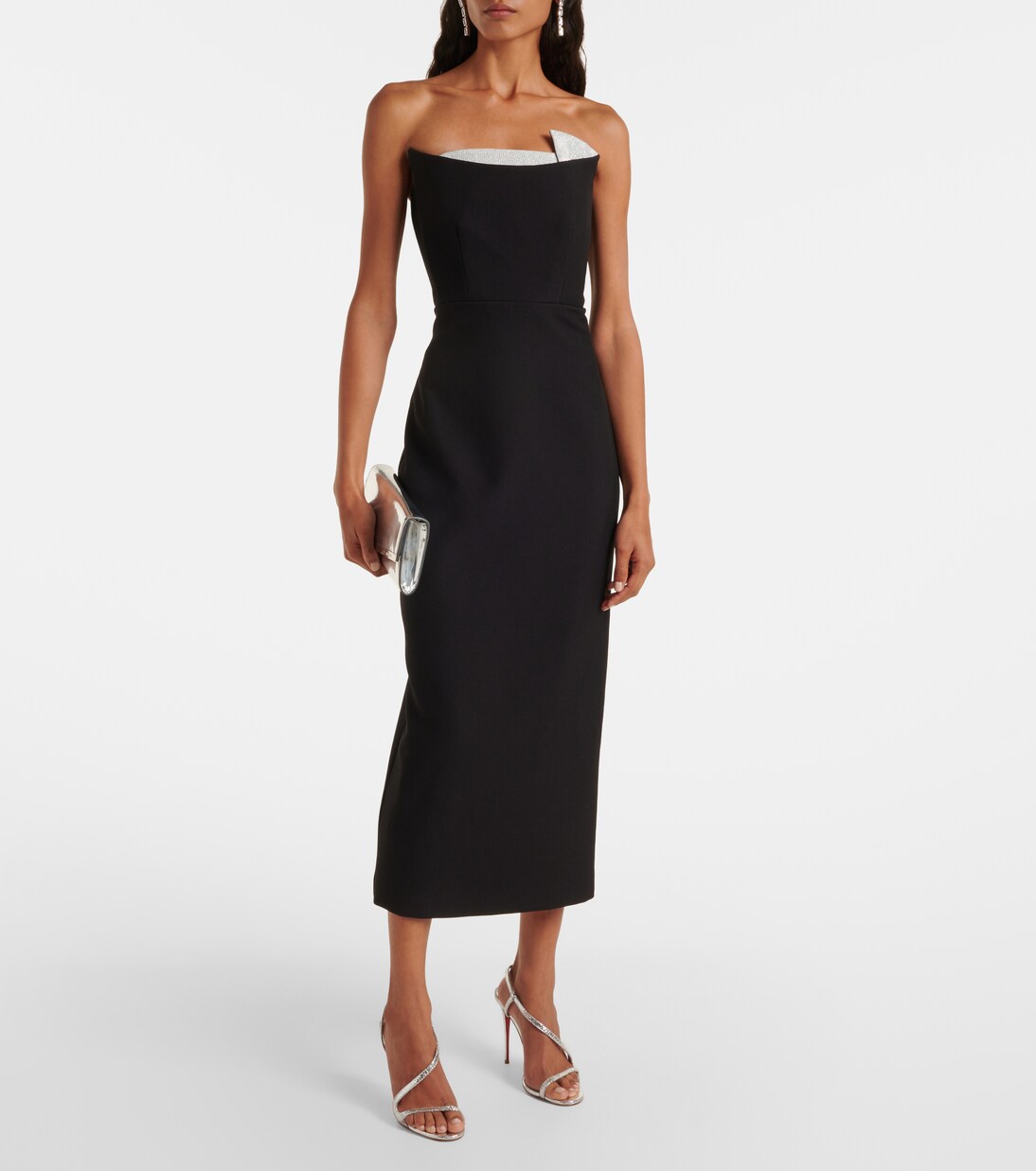 Robe midi à ornements | Roland Mouret