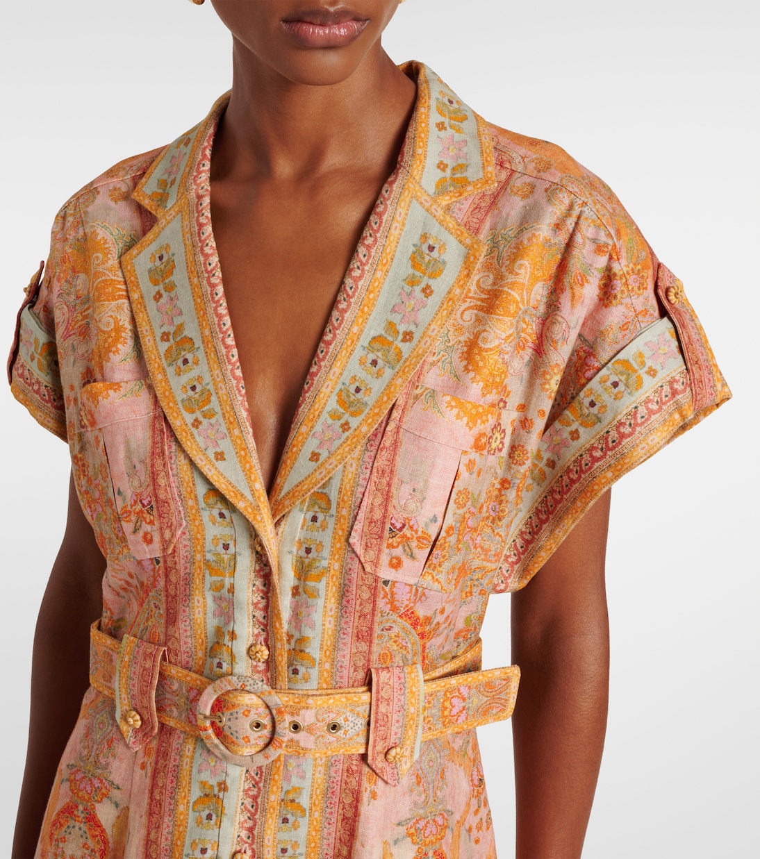 Abito chemisier Acacia in lino | Zimmermann