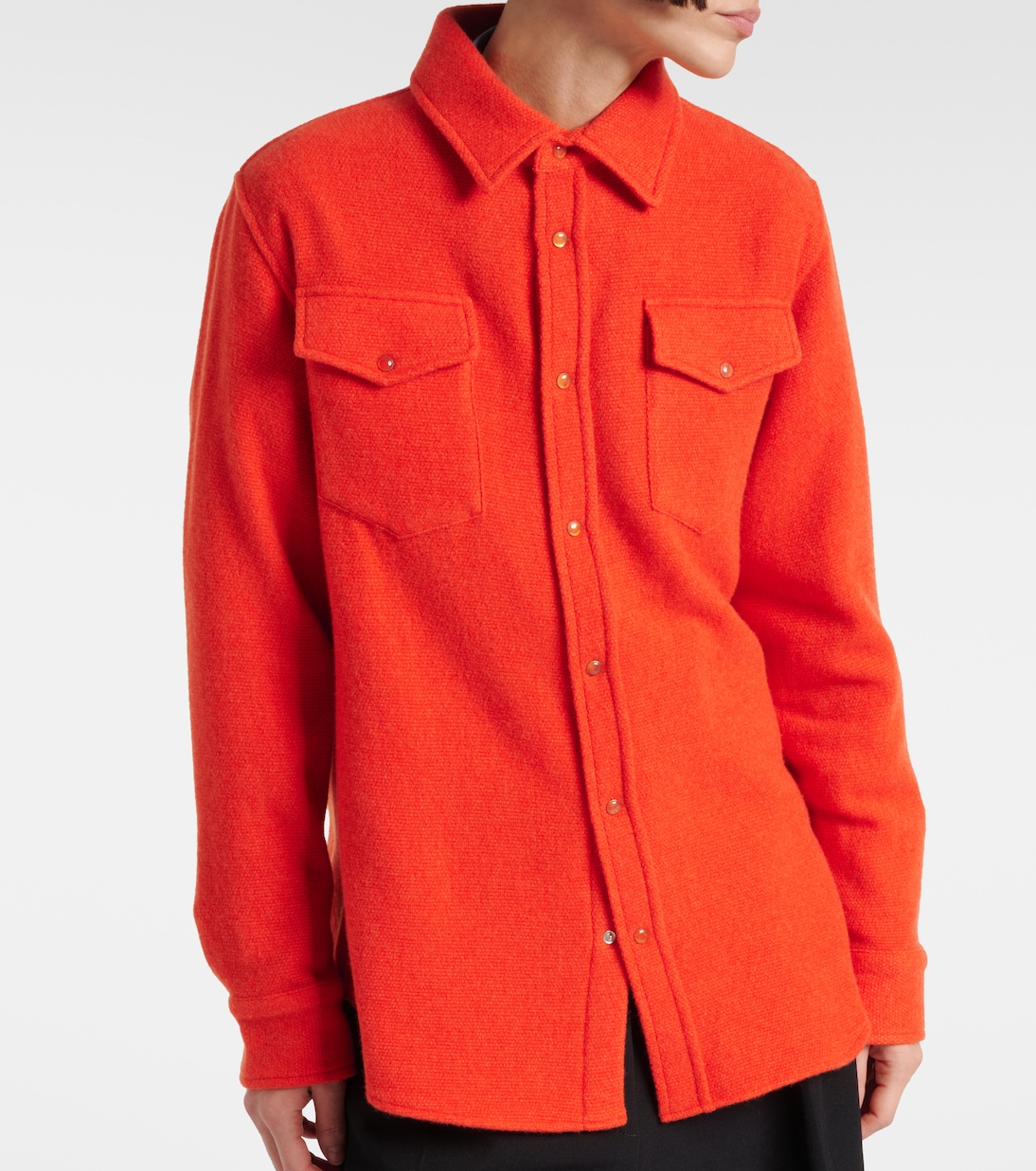 Fire cashmere shirt | God's True Cashmere