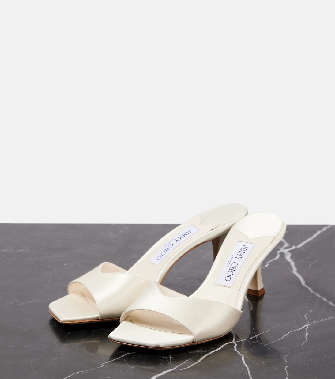 Skye 70 satin mules | Jimmy Choo