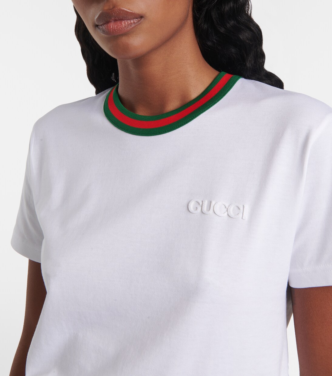 New 70s printed cotton jersey T-shirt | Gucci