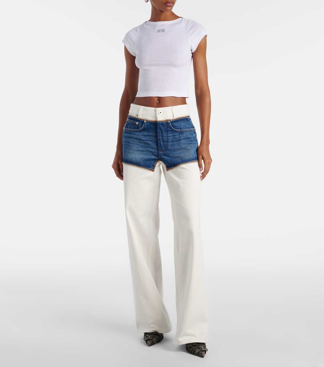 Jeans rectos Petit Grand de tiro alto | Jean Paul Gaultier