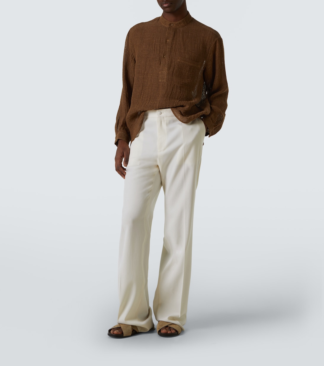 Tunica Amasa in garza di lino | Le Kasha