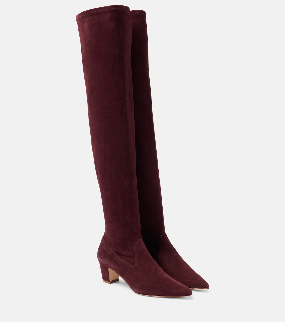 Overknee-Stiefel Lupasca 50 aus Veloursleder | Manolo Blahnik