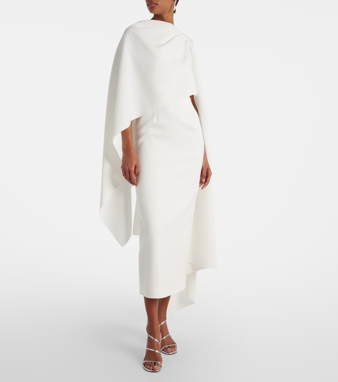 Robe de mariée midi Demetria en crêpe | Roksanda