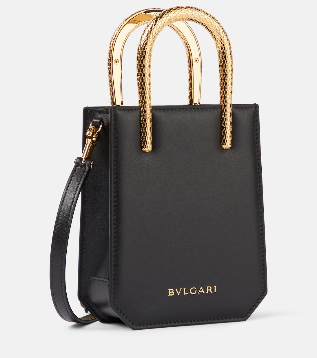 Serpentine Mini leather tote bag | Bvlgari