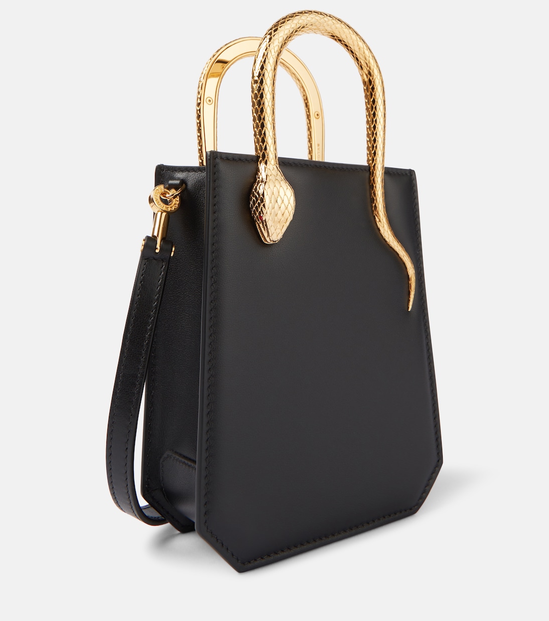 Serpentine Mini leather tote bag | Bvlgari
