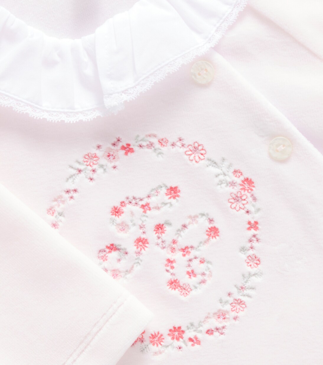 Baby embroidered cotton-blend onesie | Tartine et Chocolat
