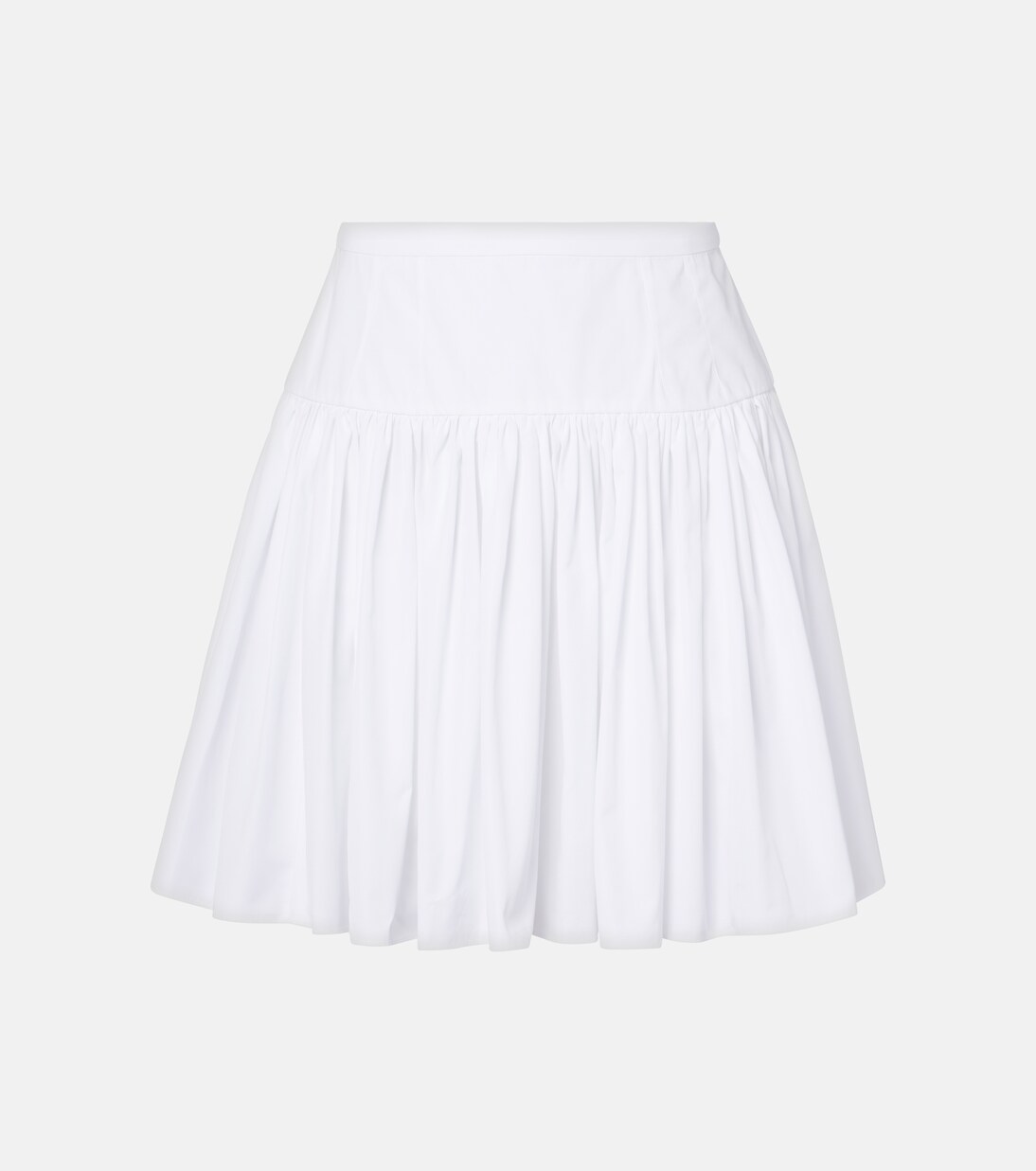 Minifalda de popelín de algodón plisada | Dolce&Gabbana