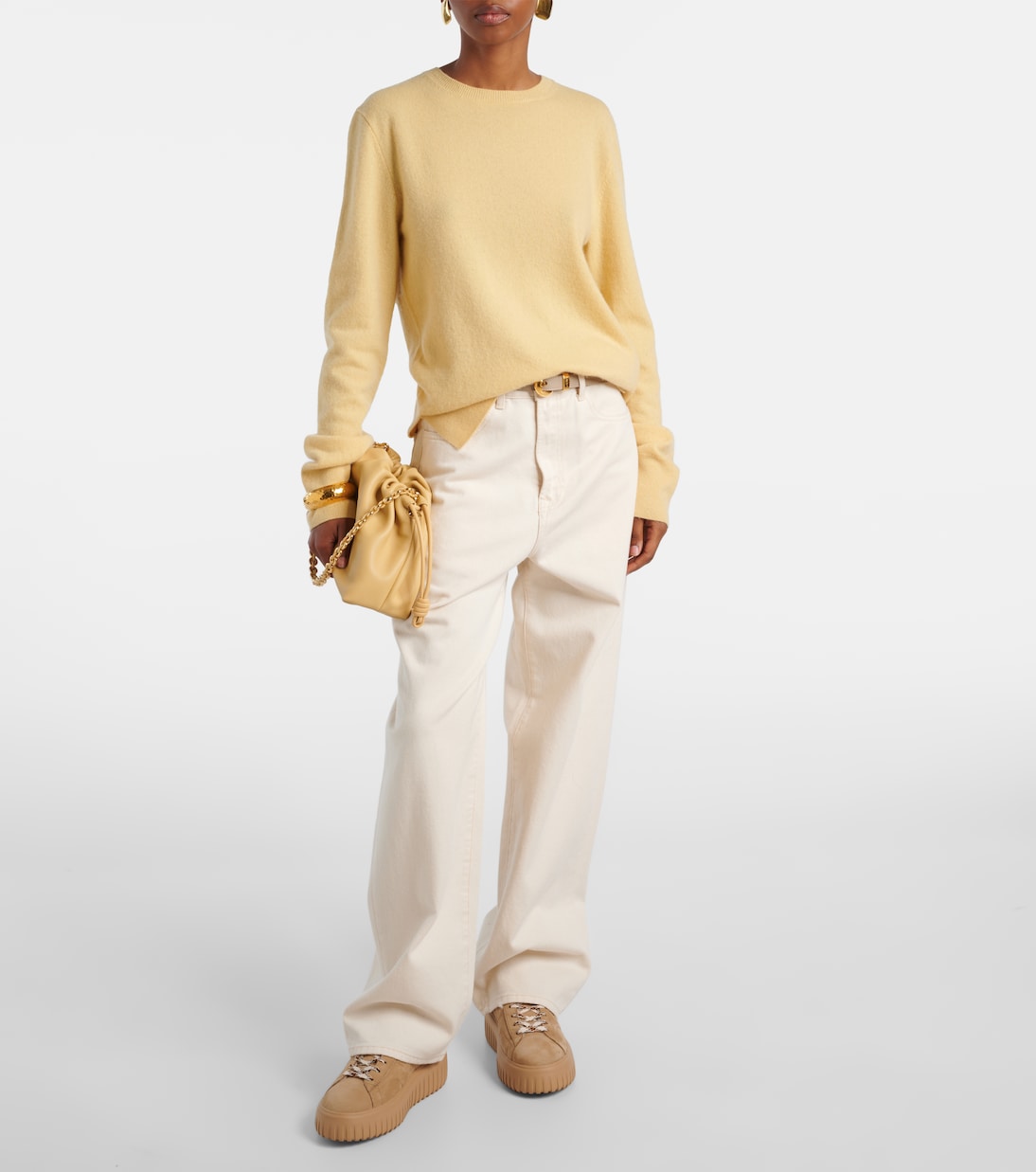 Sneakers H-Stripes aus Veloursleder und Shearling | Hogan