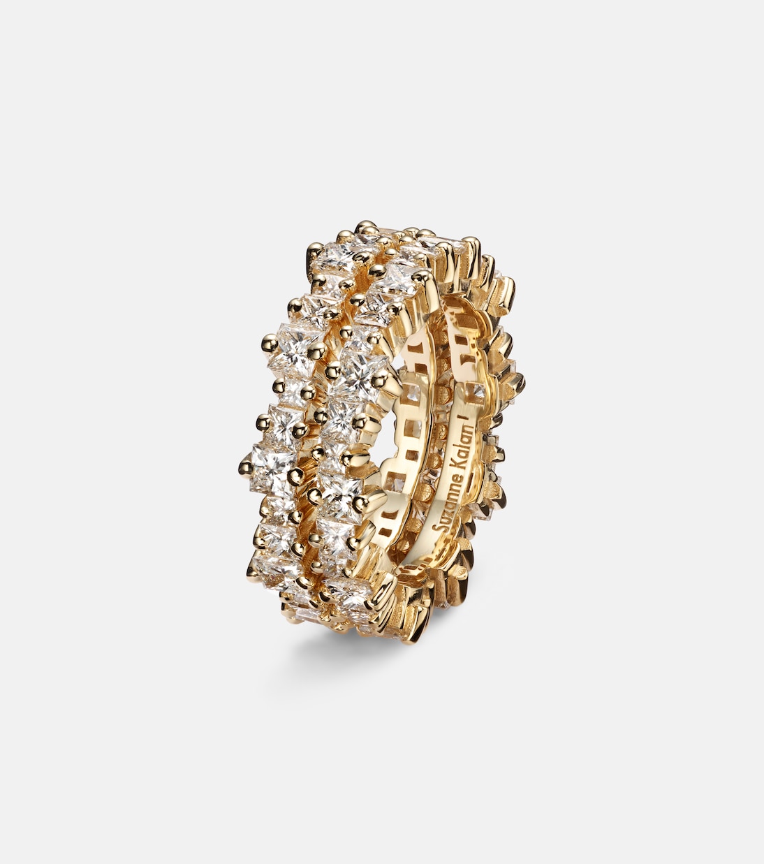 Vorsteckringe Milli für Smart Rings aus 18kt Gelbgold (750/1000) mit Diamanten | Suzanne Kalan