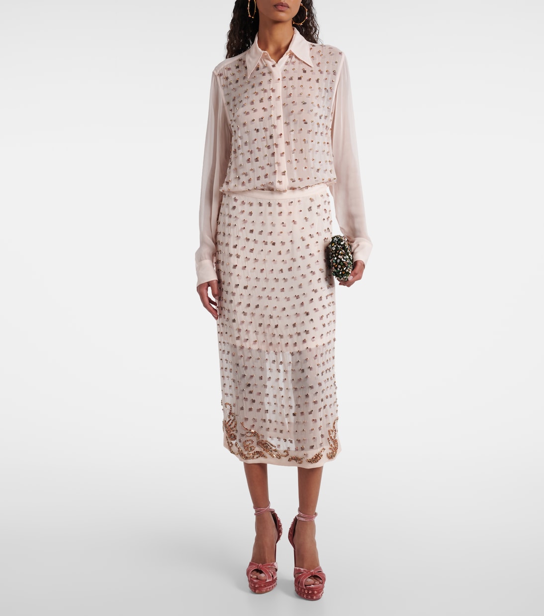 Cosmic Love 130 velvet platform sandals | Aquazzura