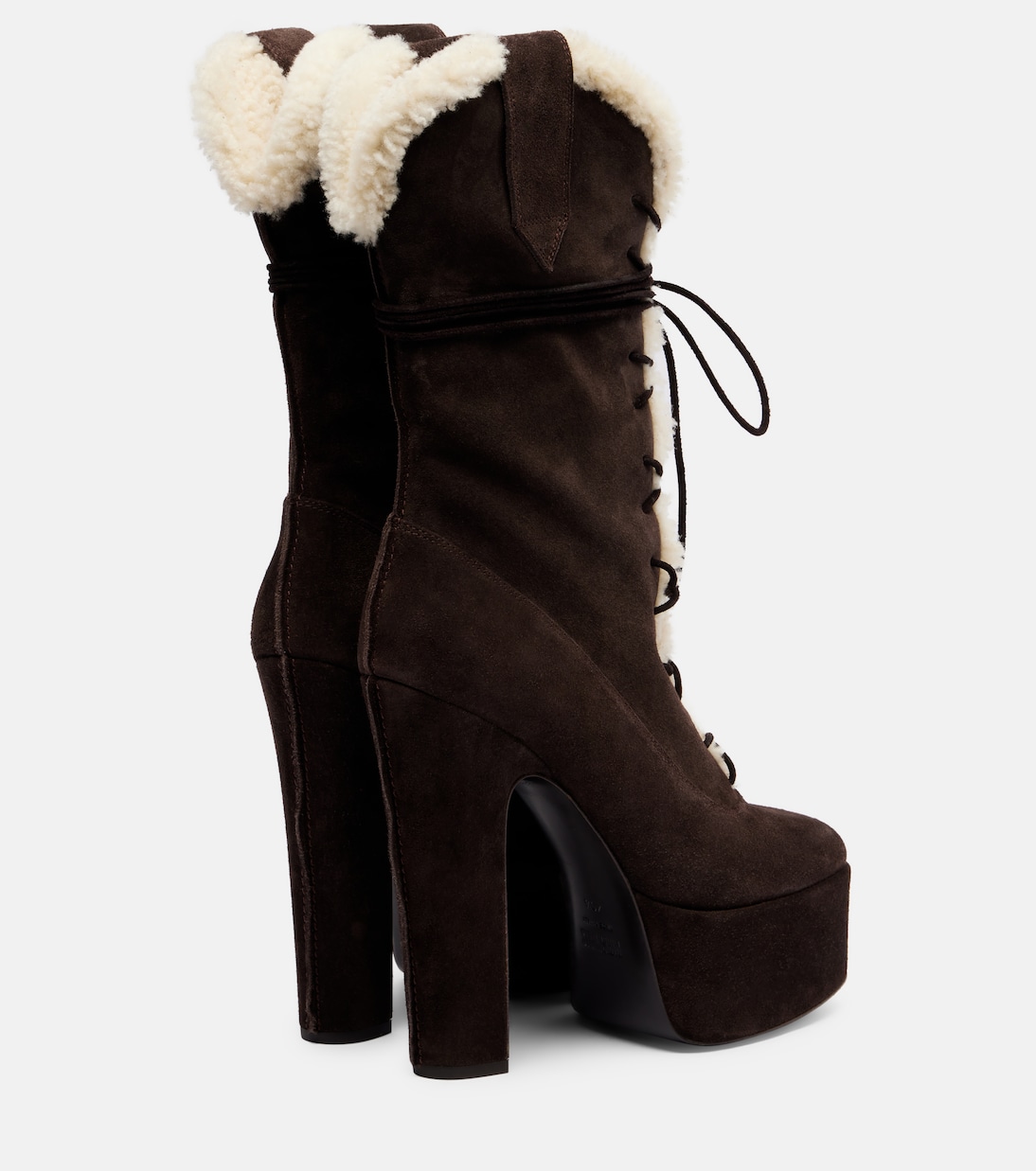 Malena 145 suede platform mid-calf boots | Paris Texas