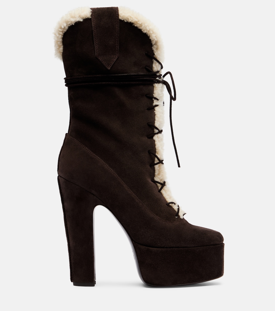 Malena 145 suede platform mid-calf boots | Paris Texas